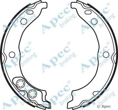 APEC BRAKING shu696 -  Комплект тормозных колодок